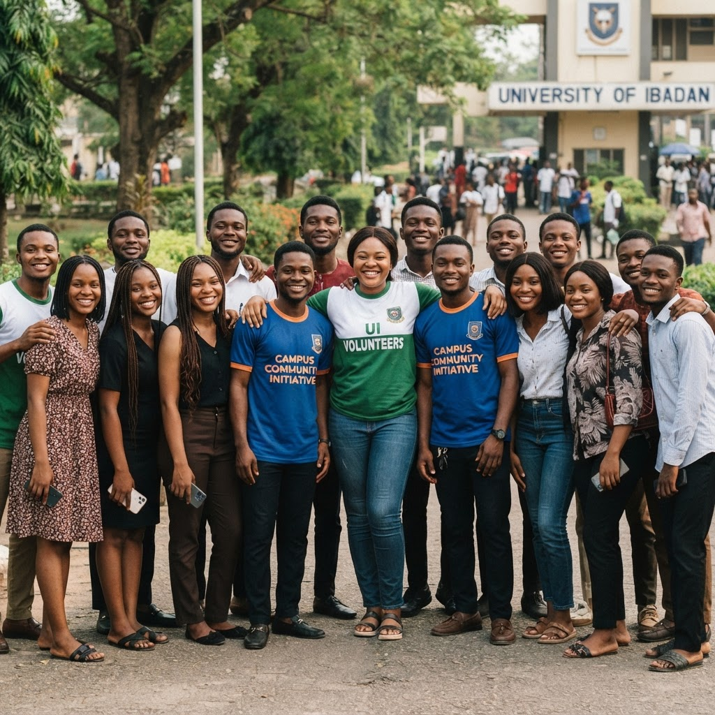 ACFBI team and volunteers gathered together on campus